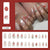12 Sizes-24 Pcs Press On Nails Z1089
