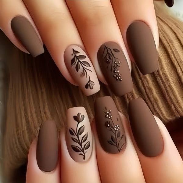 12 Sizes-24 Pcs Press On Nails Y1000