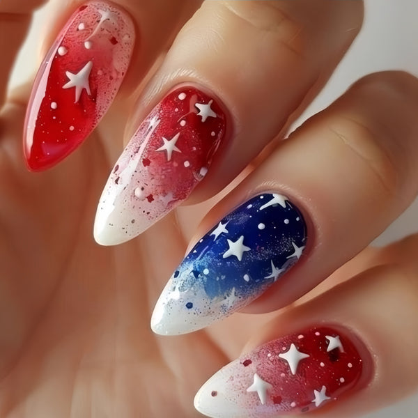 12 Sizes-24 Pcs Press On Nails Y1517