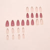 12 Sizes-24 Pcs Press On Nails W1959