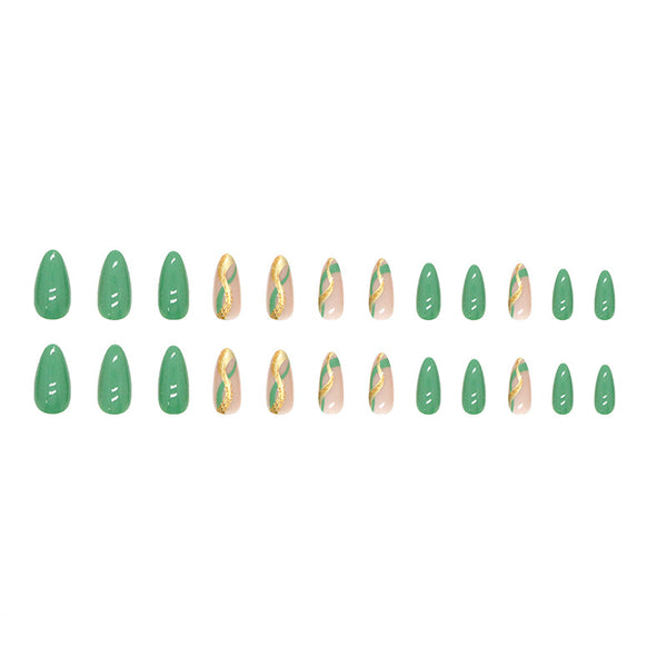 12 Sizes-24 Pcs Press On Nails W494