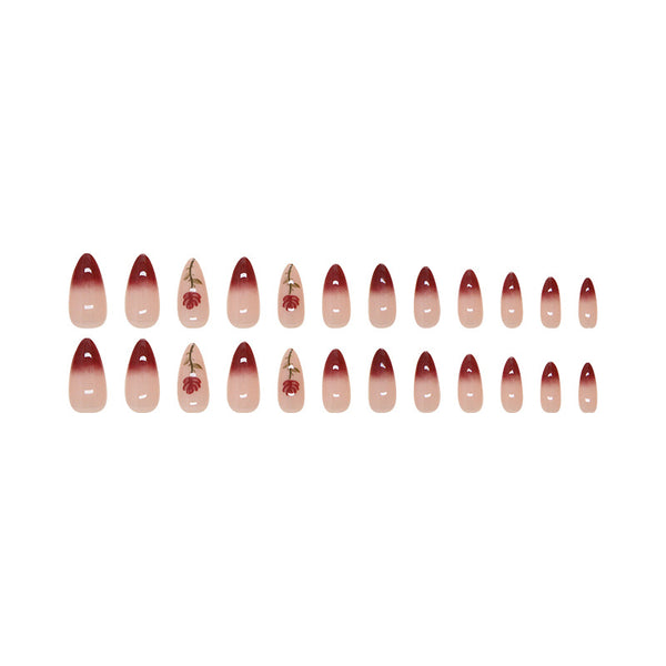 12 Sizes-24 Pcs Press On Nails W1668