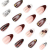 12 Sizes-24 Pcs Press On Nails JP4122