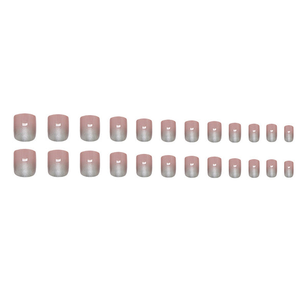 12 Sizes-24 Pcs Press On Nails W1960