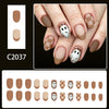 12 Sizes-24 Pcs Press On Nails C2037