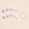 12 Sizes-24 Pcs Press On Nails F072
