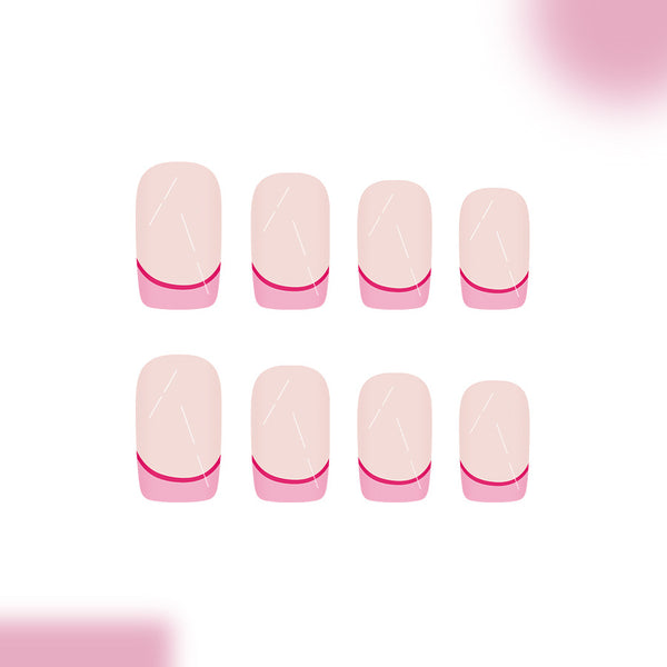 12 Sizes-24 Pcs Press On Nails C1025
