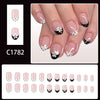 12 Sizes-24 Pcs Press On Nails C1782