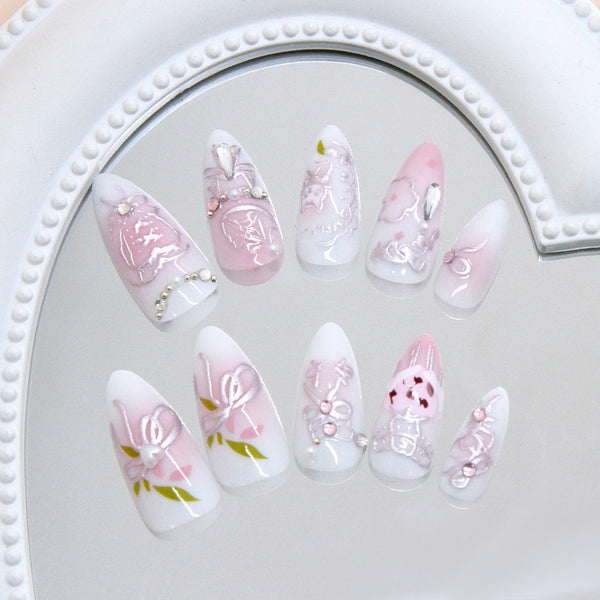 12 Sizes-24 PcsPress On Nails Z1149