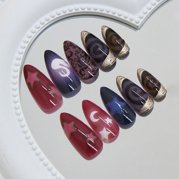 12 Sizes-24 PcsPress On Nails W2042