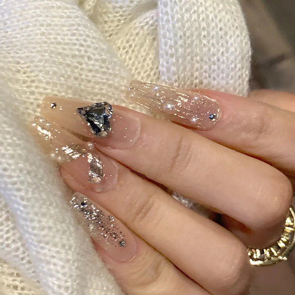 12 Sizes-24 Pcs Press On Nails Z539