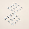 12 Sizes-24 Pcs Press On Nails W317