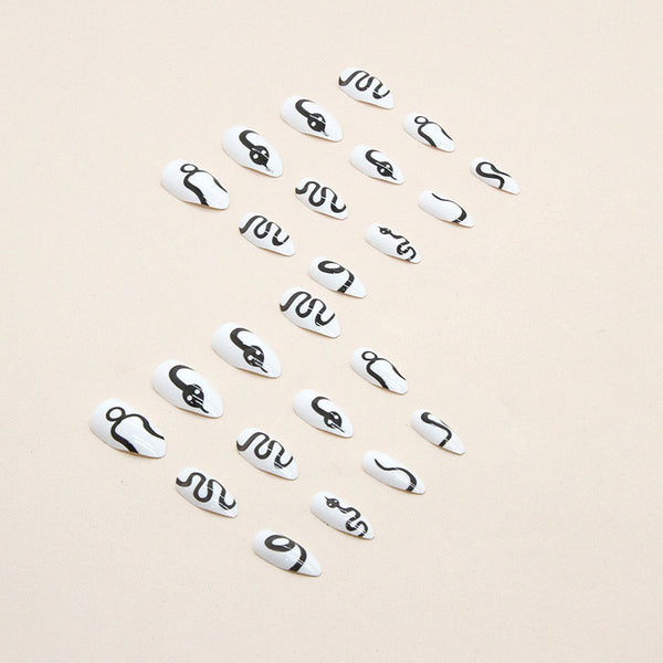 12 Sizes-24 Pcs Press On Nails W317