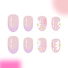 12 Sizes-24 Pcs Press On Nails C461