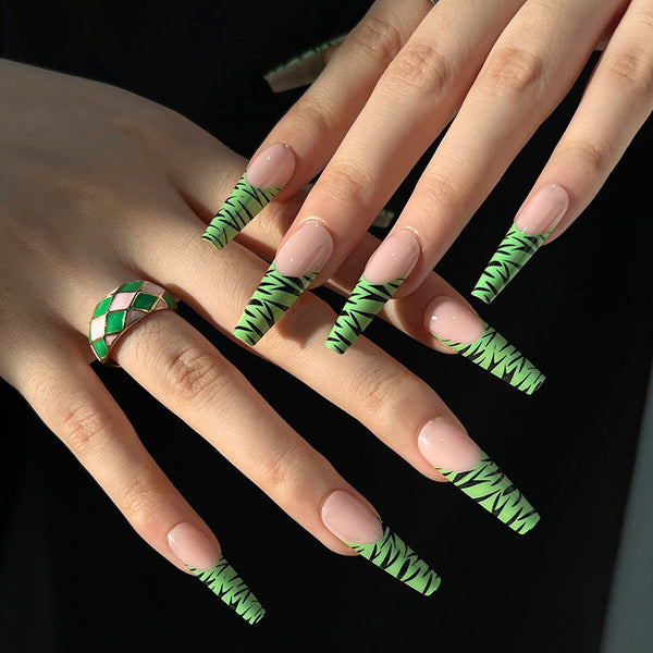 12 Sizes-24 Pcs Press On Nails JP1473