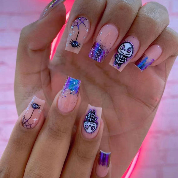 12 Sizes-24 Pcs Press On Nails W804