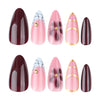 12 Sizes-24 Pcs Press On Nails JP3776