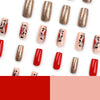 12 Sizes-24 Pcs Press On Nails JP3112