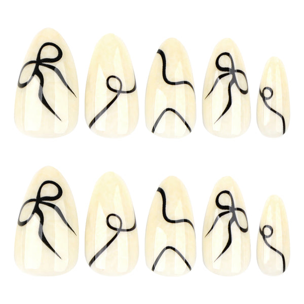 12 Sizes-24 Pcs Press On Nails JP3850