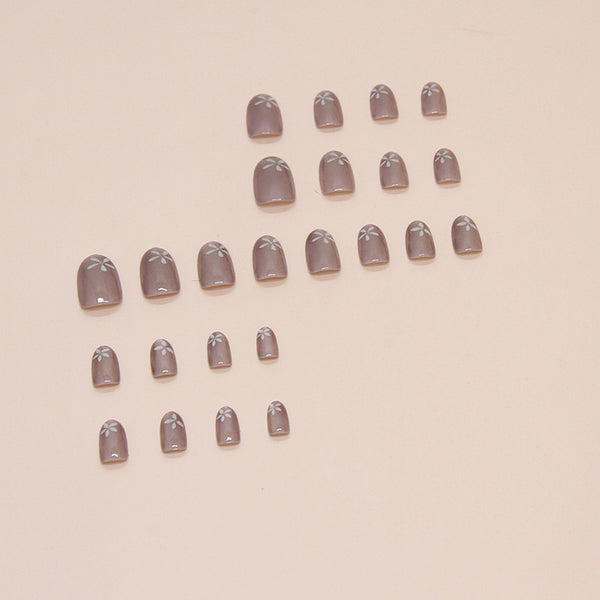 12 Sizes-24 Pcs Press On Nails W1572