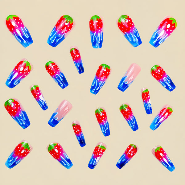 12 Sizes-24 Pcs Press On Nails Y661