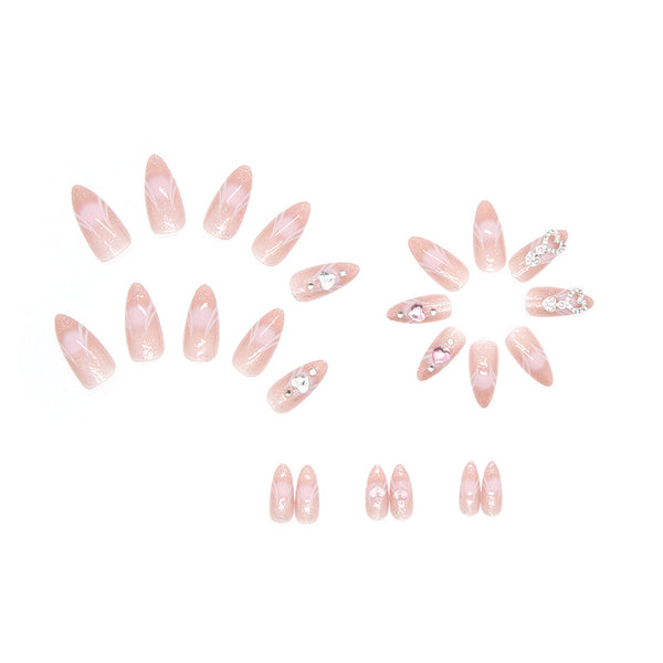 12 Sizes-24 Pcs Press On Nails Z512