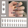 12 Sizes-24 Pcs Press On Nails R563