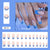 12 Sizes-24 Pcs Press On Nails W161