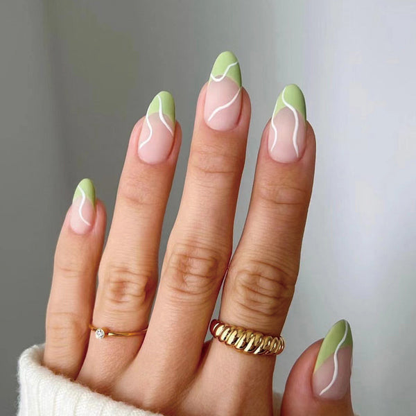 12 Sizes-24 Pcs Press On Nails JP1939