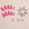 12 Sizes-24 Pcs Press On Nails W1269