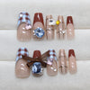 12 Sizes-24 Pcs Press On Nails Z999