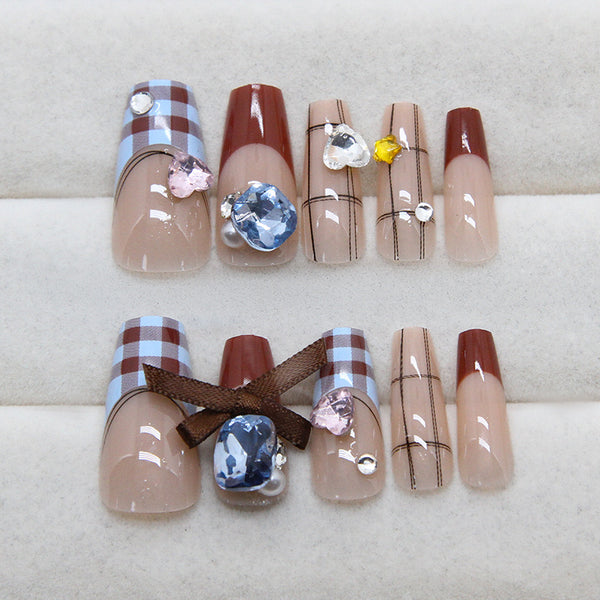 12 Sizes-24 Pcs Press On Nails Z999