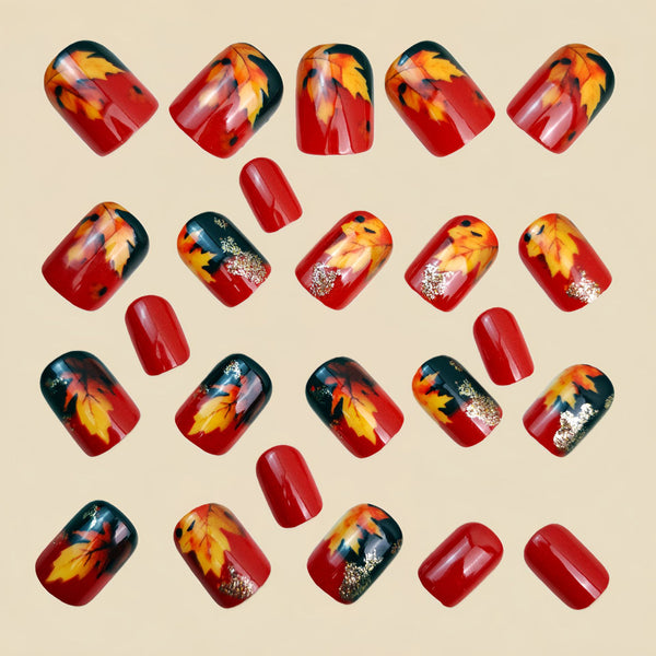 12 Sizes-24 Pcs Press On Nails Y1473