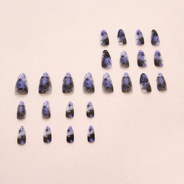 12 Sizes-24 Pcs Press On Nails W1910