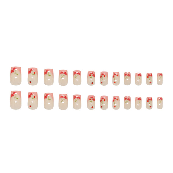 12 Sizes-24 Pcs Press On Nails Z1157