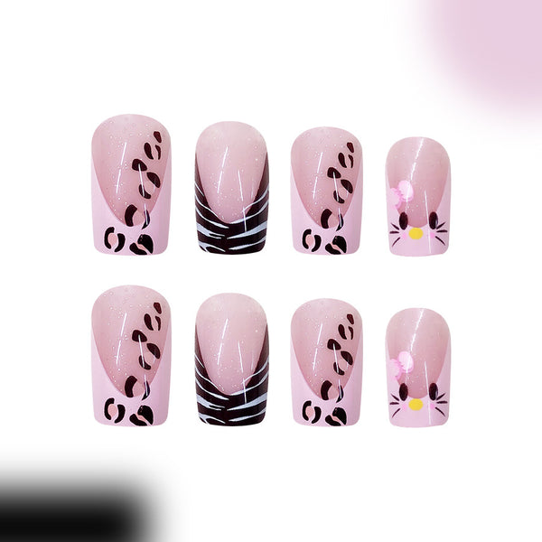 12 Sizes-24 Pcs Press On Nails C813