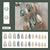 12 Sizes-24 Pcs Press On Nails W1997