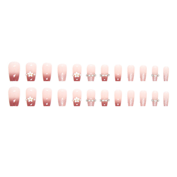 12 Sizes-24 Pcs Press On Nails Z459