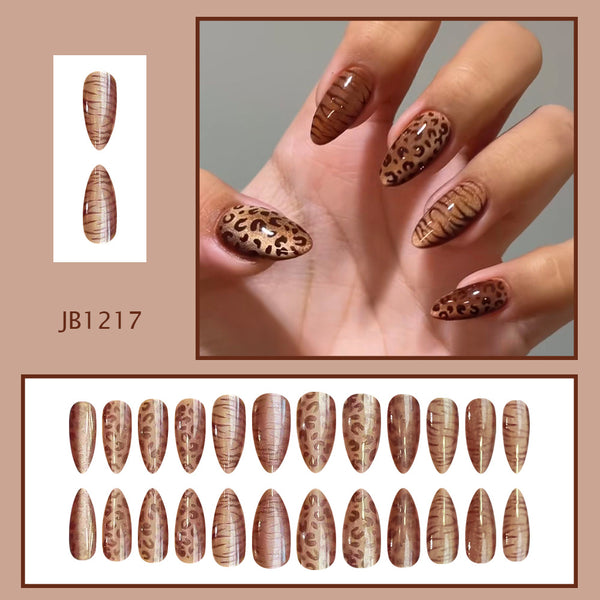 12 Sizes-24 Pcs Press On Nails JB1217