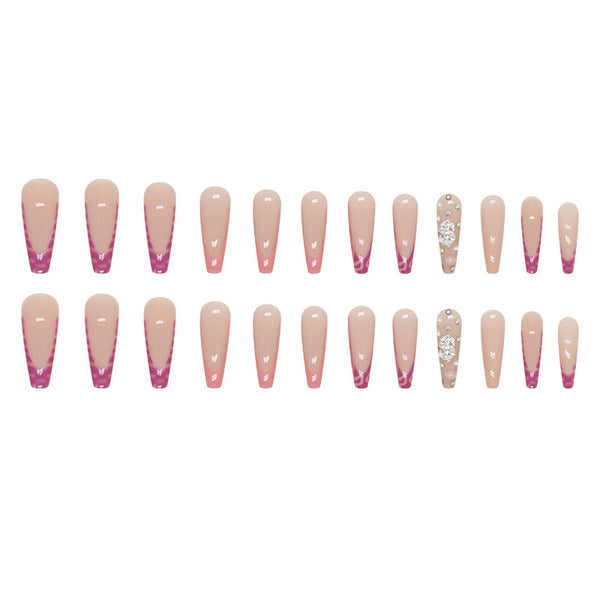 12 Sizes-24 Pcs Press On Nails Z742