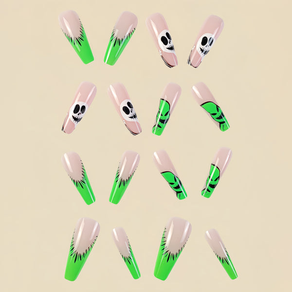 12 Sizes-24 Pcs Press On Nails Y160