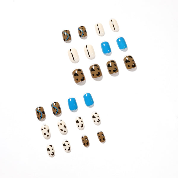 12 Sizes-24 Pcs Press On Nails JP1363