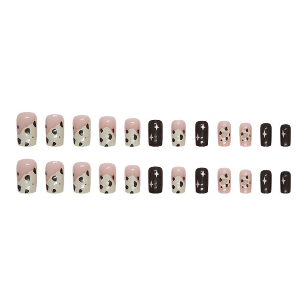 12 Sizes-24 Pcs Press On Nails R824