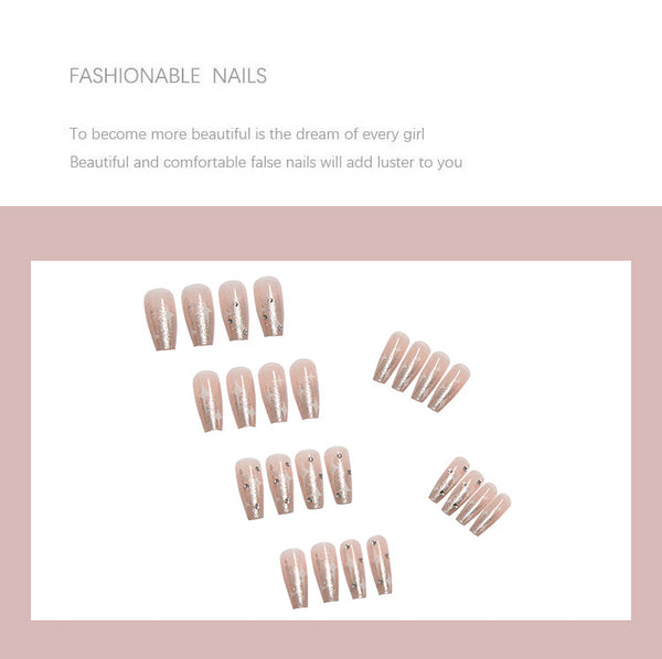 12 Sizes-24 Pcs Press On Nails Z035