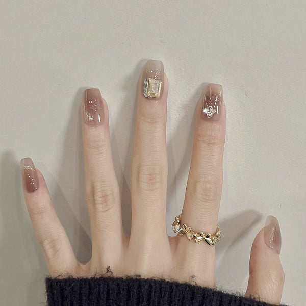 15 Sizes-30 Pcs Press On Nails GN020