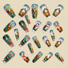12 Sizes-24 Pcs Press On Nails Y1199