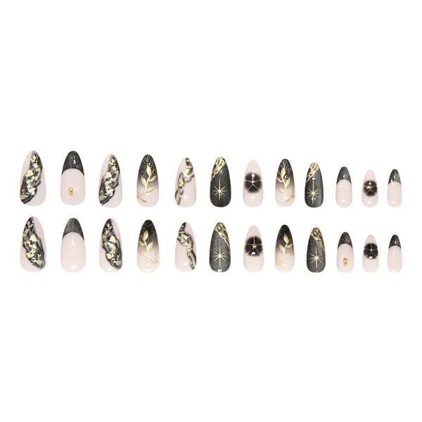 12 Sizes-24 PcsPress On Nails Z1165
