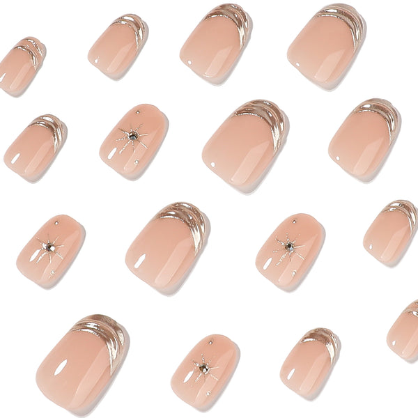 12 Sizes-24 Pcs Press On Nails JP4446