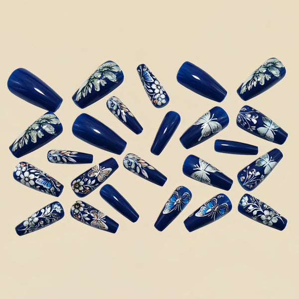 12 Sizes-24 Pcs Press On Nails Y1534