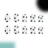12 Sizes-24 Pcs Press On Nails C387